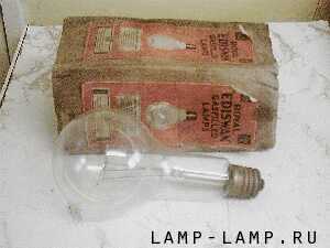 1930's Royal Ediswan 240v 500w GLS lamp with 265 x 130mm bulb