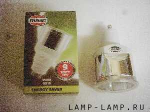 EVEREADY 220/240v 9w GU10 CFL Lamp