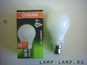 Osram 220/240v 10w DULUX Superstar Classic A Compact Fluorescent Lamp