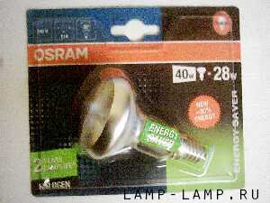 Osram 240v 28w R50 Energy Saver Halogen Reflector Lamp with SES Cap