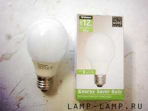Wickes 12 watt Energy Saving GLS Lamp with ES cap
